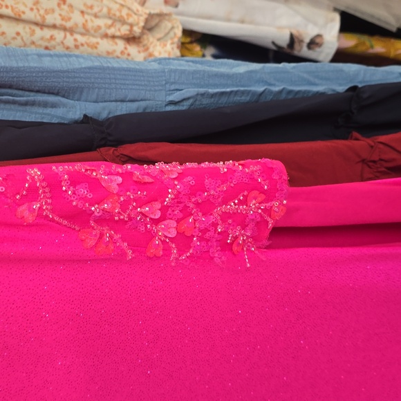 Hot Pink Prom Dress - Picture 4 of 7